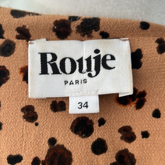 Rouje Louisa Leopard Print Wrap Dress 34 - Picture 6 of 6